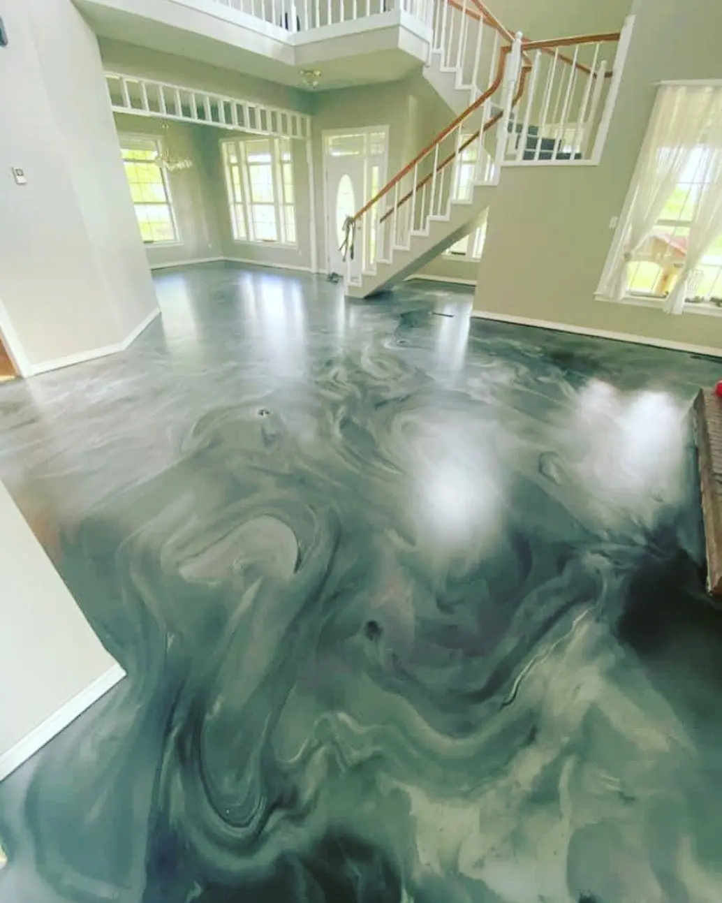 Residential epoxy flooring