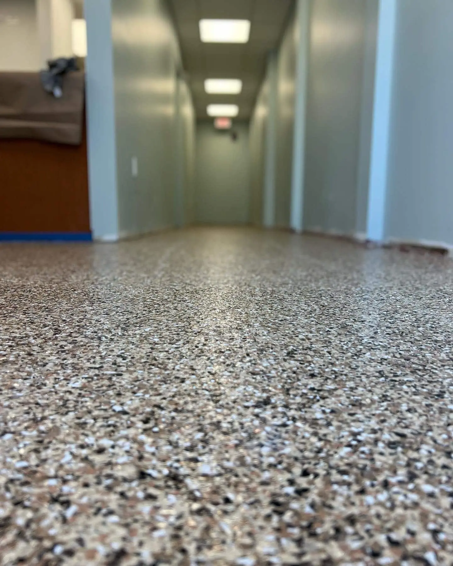 Epoxy flooring installation in a Miami commercial space by SPF Industrial